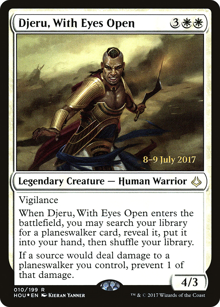 Djeru, With Eyes Open (PRE-10S) - Hour of Devastation Promos Foil