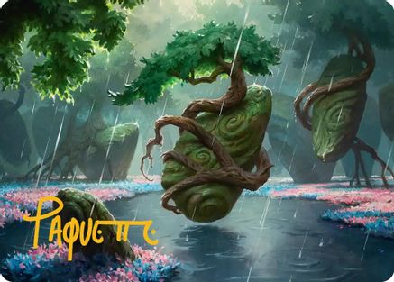 Rain-Slicked Copse Art Card (Gold-Stamped Signature) (ASECL-049) - Art Series: Lorwyn Eclipsed