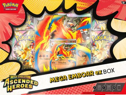 Pokemon: Ascended Heroes Mega Emboar ex Box