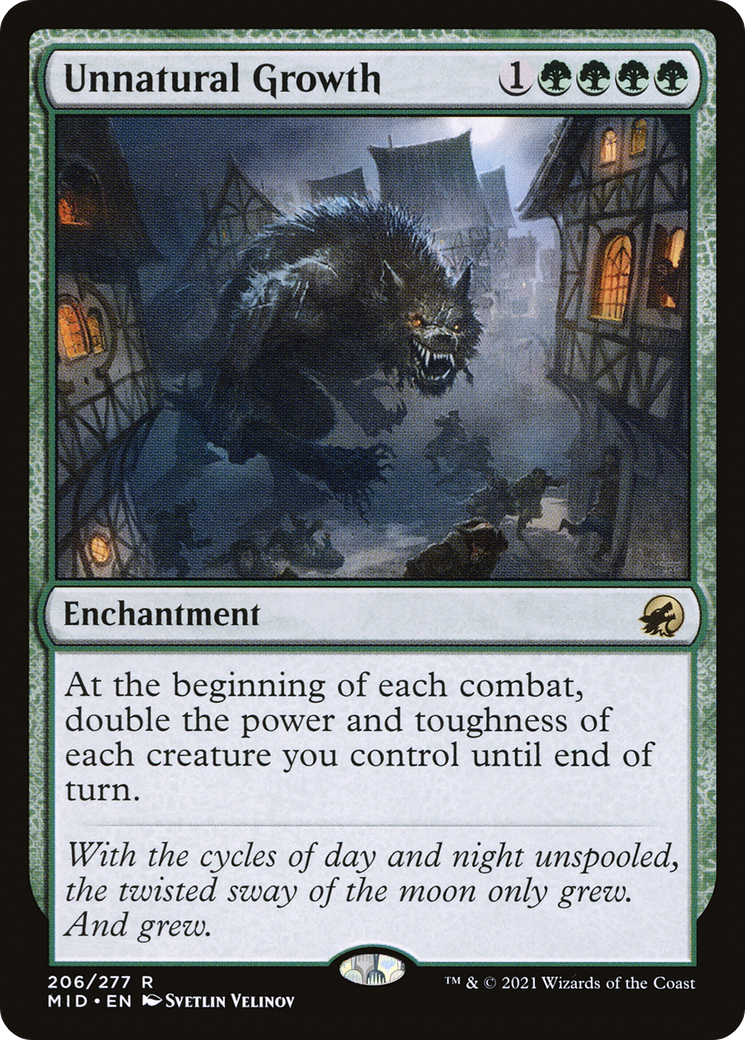 Unnatural Growth (MID-206) - Innistrad: Midnight Hunt