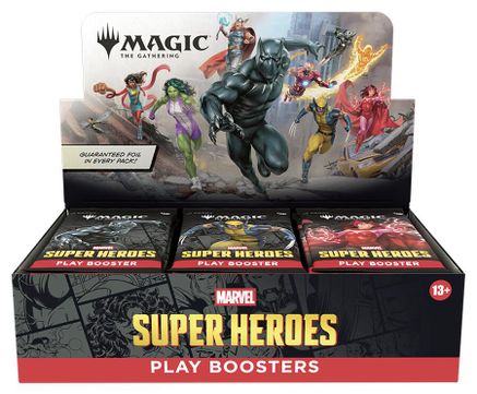 Magic: The Gathering: Marvel Super Heroes - Play Booster Display