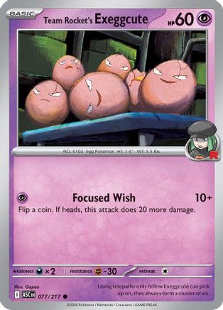 Team Rocket's exeggcute 077 - ME Ascended Heroes