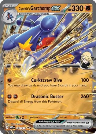 Cynthia's Garchomp ex 111 - ME Ascended Heroes Holofoil