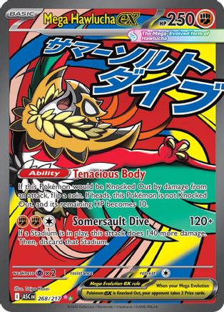 Mega Hawlucha ex 268/217 - ME Ascended Heroes Holofoil