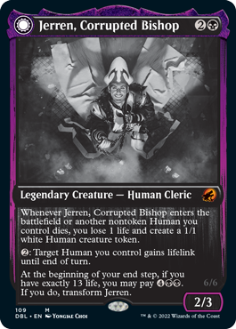 Jerren, Corrupted Bishop // Ormendahl, the Corrupter (DBL-109) - Innistrad: Double Feature: (Double Faced Transform) Foil