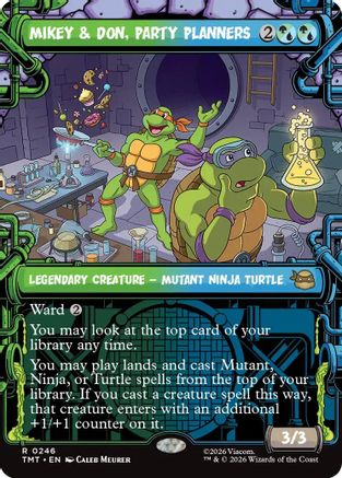 Mikey & Don, Party Planners (Showcase) (TMT-246) - Teenage Mutant Ninja Turtles