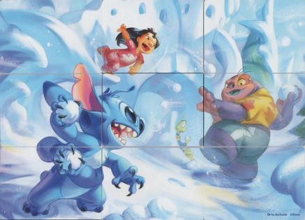 Winterspell Snowball Fight Puzzle Insert (Set of 9) - Winterspell