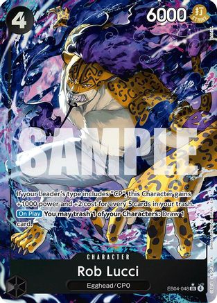 Rob Lucci (Alternate Art) (EB04-048) - Adventure on Kami's Island Foil