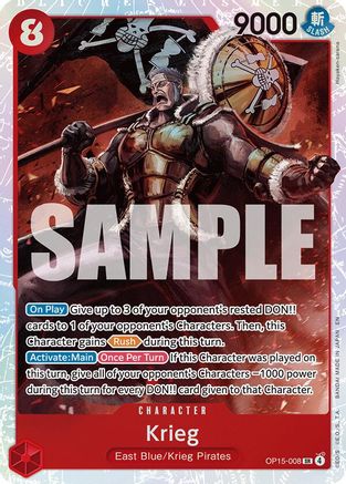 Krieg (OP15-008) (OP15-008) - Adventure on Kami's Island Foil