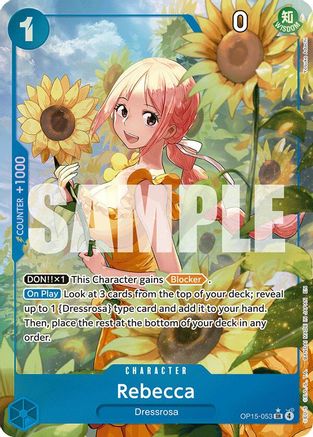 Rebecca (OP15-053) (Alternate Art) (OP15-053) - Adventure on Kami's Island Foil