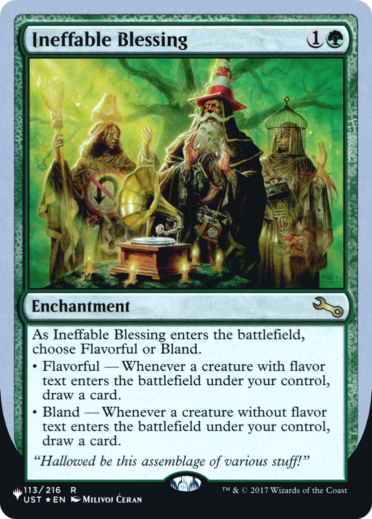 Ineffable Blessing (LIST-113/216) - The List (Unfinity Foil Edition) Foil