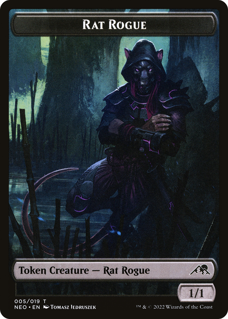 Rat Rogue (NEO-005) - Kamigawa: Neon Dynasty Tokens