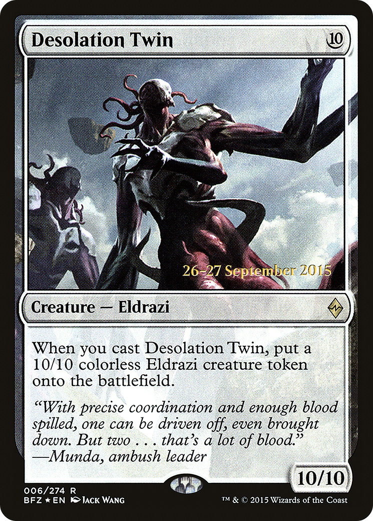 Desolation Twin (PRE-06S) - Battle for Zendikar Promos Foil