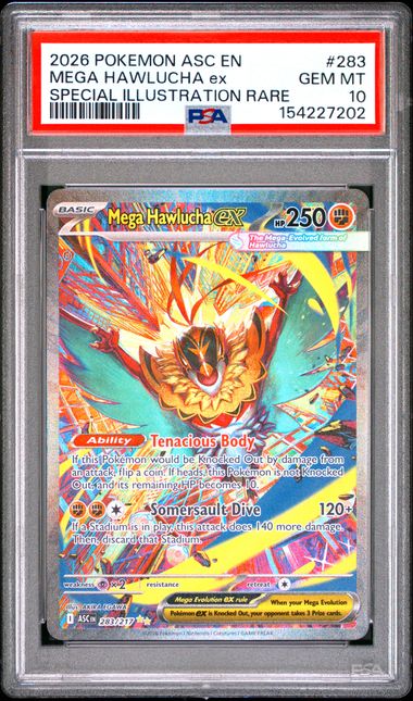 Mega Hawlucha ex Ascended Heroes 283/217 PSA 10