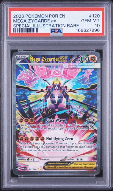 Mega Zygarde ex SIR Perfect Order 120/088 PSA 10