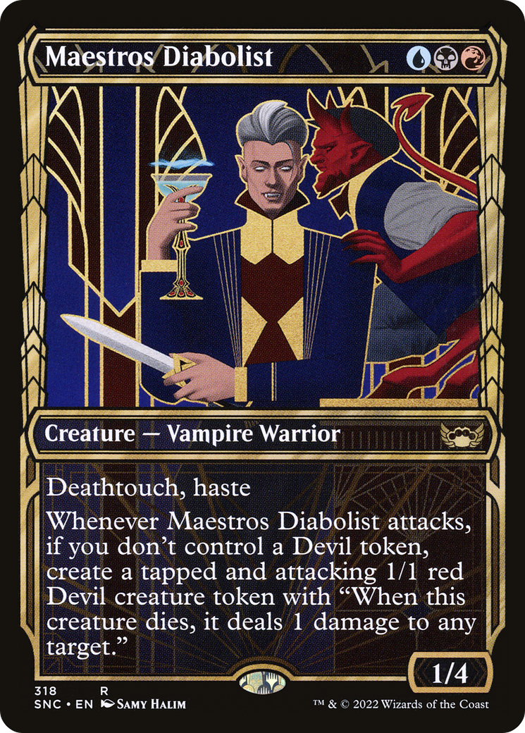 Maestros Diabolist (SNC-318) - Streets of New Capenna: (Showcase) Foil
