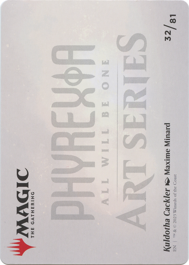 Kuldotha Cackler // Kuldotha Cackler (AONE-032) - Phyrexia: All Will Be One Art Series (Borderless) Foil