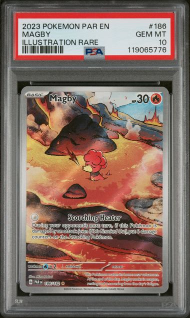 Magby Illustration Rare Paradox Rift 186/182 PSA 10