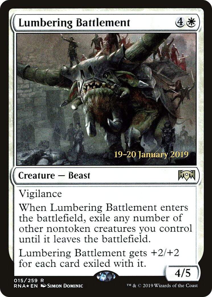 Lumbering Battlement (PRE-15S) - Ravnica Allegiance Promos Foil