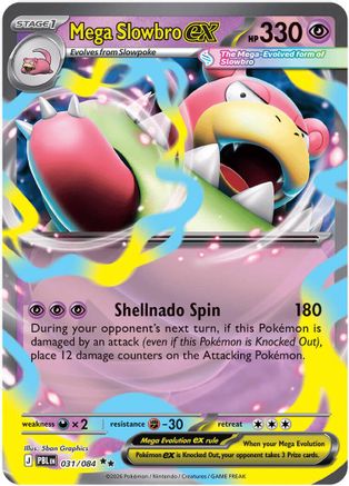 Mega Slowbro ex 031/null - ME05 Pitch Black Holofoil