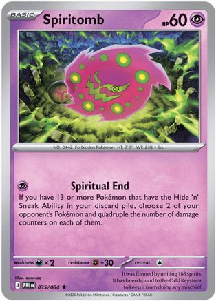 Spiritomb 035/null - ME05 Pitch Black Holofoil