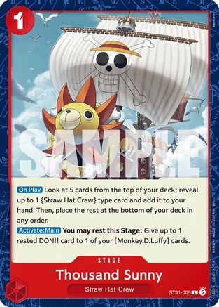 Thousand Sunny (ST31-005) - Starter Deck 31: RED Monkey.D.Luffy