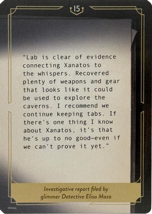 Whispers in the Well Case File Cards (15 of 18) - Whispers in the Well