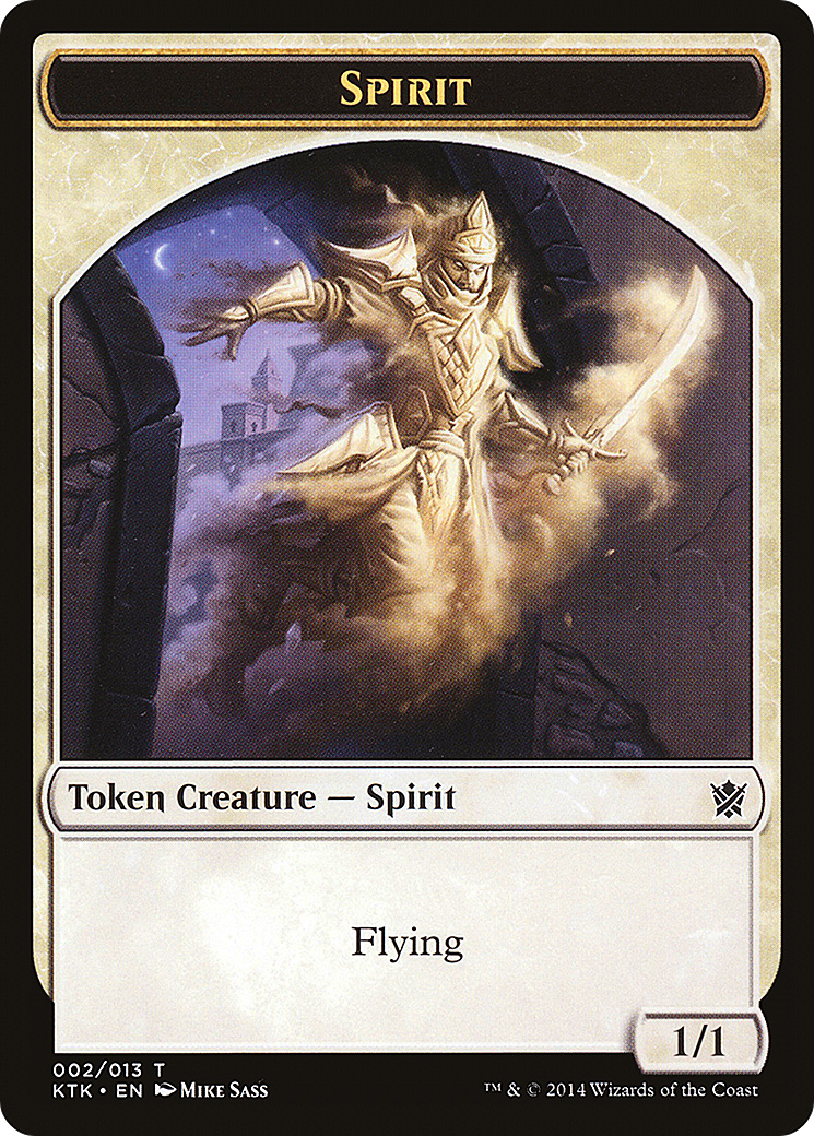 Spirit (KTK-002) - Khans of Tarkir Tokens