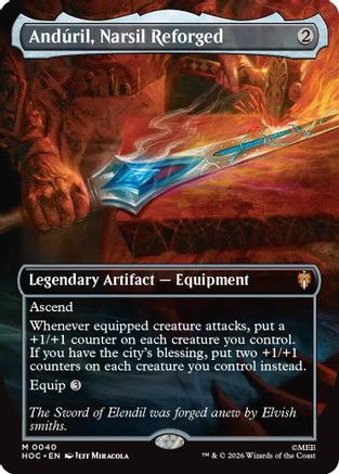 are borderless cards legal mtg Anduril, Narsil Reforged (Borderless) (HOC-040) Top 10 Opponent-Discard Cards Condition - SKU:English - EX - 35305 spells