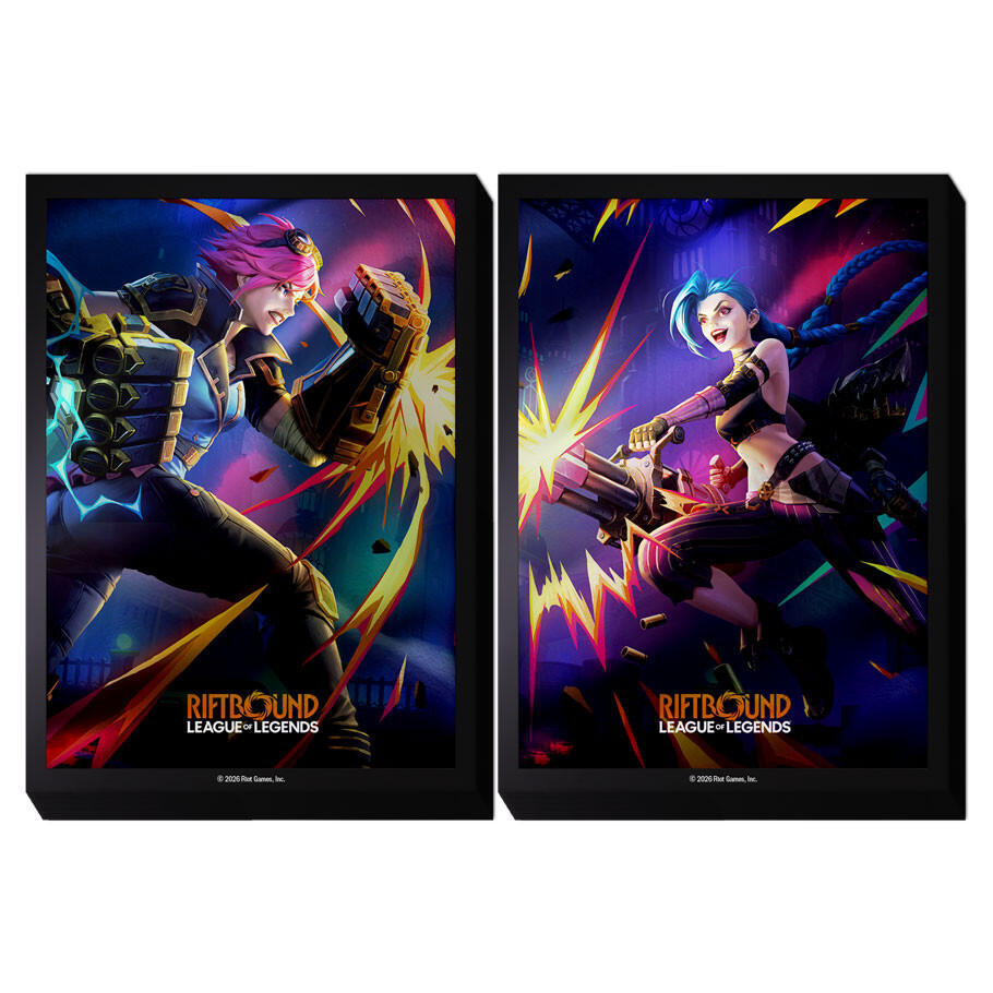 RiftBound League of Legends: 100ct Official Sleeves - Vi vs Jinx