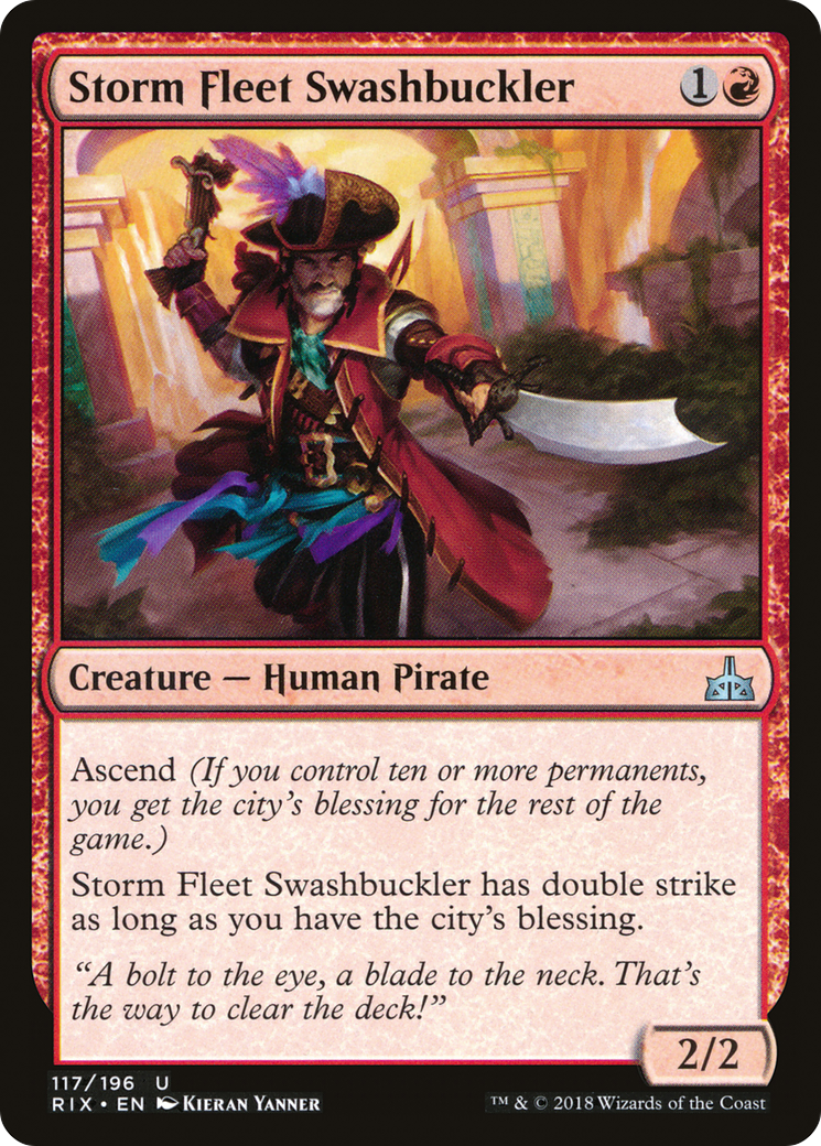 Storm Fleet Swashbuckler (RIX-117) - Rivals of Ixalan