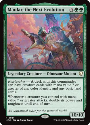 Maular, the Next Evolution (-031) - Mystery Booster Commander Edition Foil