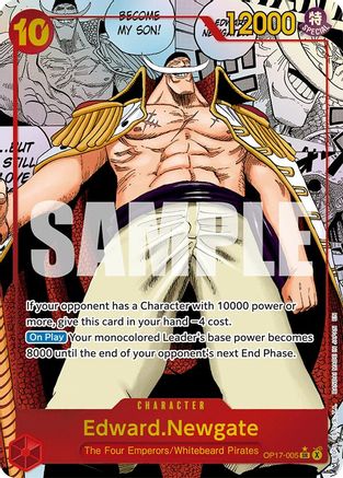 Edward.Newgate (005) (Manga) (OP17-005) - The World's Strongest Warriors Foil