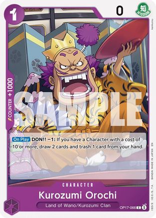 Kurozumi Orochi (OP17-066) - The World's Strongest Warriors