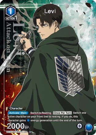 Levi (040) (U*) (UEX07BT/AOT-2-040) - UEX07BT Attack on Titan Vol 2 Foil