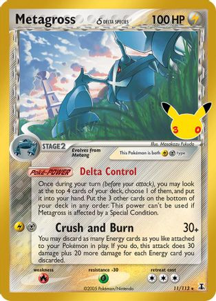 Metagross (Delta Species) 011/null - ME 30th Celebration Classic Collection Holofoil