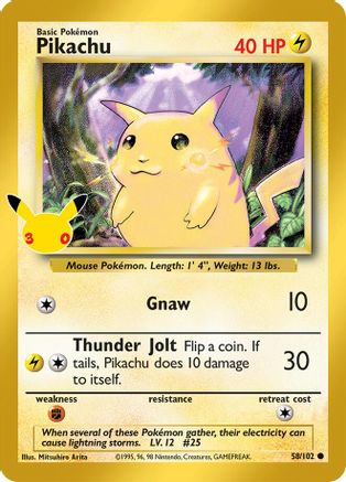 Pikachu 058/null - ME 30th Celebration Classic Collection Holofoil
