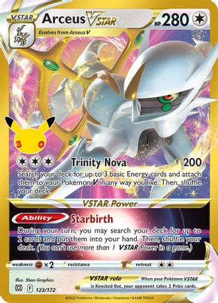 Arceus VSTAR 123/null - ME 30th Celebration Classic Collection Holofoil