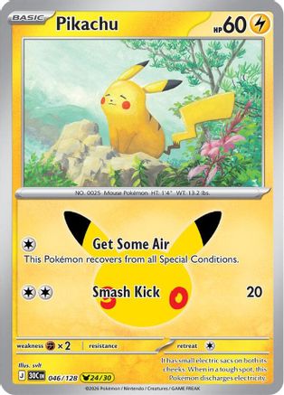 Pikachu 046/128 - ME 30th Celebration Holofoil
