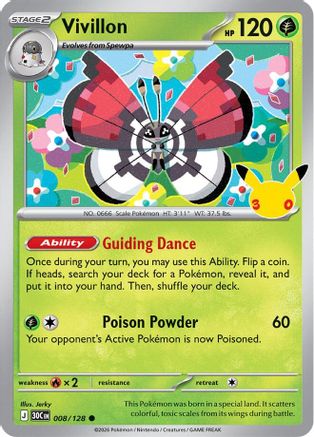 Vivillon 008/null - ME 30th Celebration Holofoil