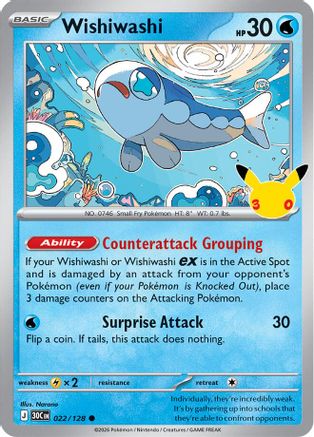 Wishiwashi 022/null - ME 30th Celebration Holofoil