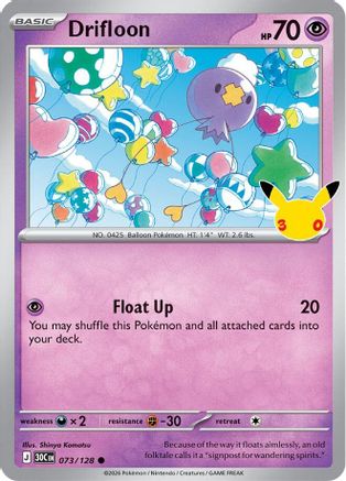 Drifloon 073/128 - ME 30th Celebration Holofoil