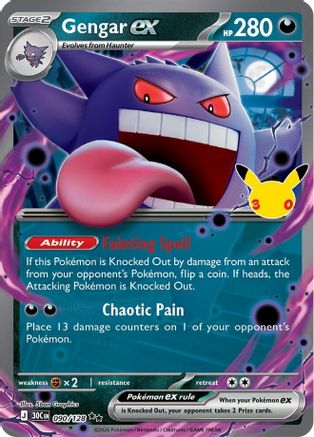 Gengar ex 090/null - ME 30th Celebration Holofoil