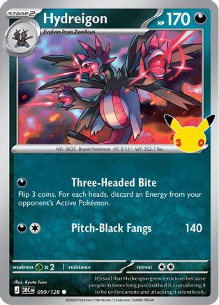 Hydreigon 099/null - ME 30th Celebration Holofoil