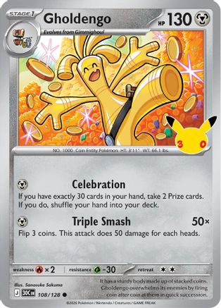 Gholdengo 108/128 - ME 30th Celebration Holofoil