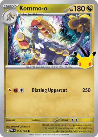 Kommo-o 112/null - ME 30th Celebration Holofoil