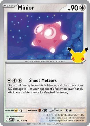 Minior 124/null - ME 30th Celebration Holofoil