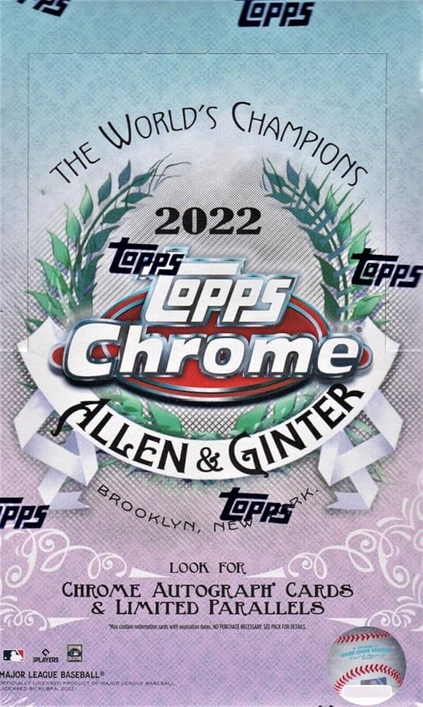 2022 Topps Allen & Ginter Chrome Baseball Hobby Box