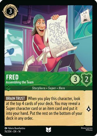 Fred - Assembling the Team (76/204) - Hyperia City Cold Foil