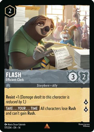 Flash - Efficient Clerk (171/204) - Hyperia City Cold Foil